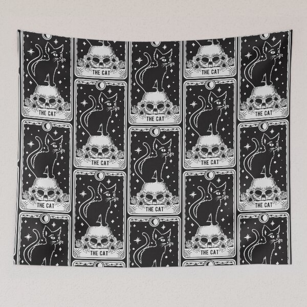Item preview, Black cat tarot - cartomancy antique witch witchcore occult  designed and sold by Fantasy Cache.