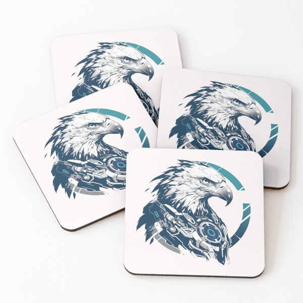 Item preview, Cyber eagle // eagle // Cool Animal // Cyber Animal // Future Animal Art // Animal Warrior // Animal Cute Art // Gaming Aesthetic stickers designed and sold by SMARTKIT  DESIGNAGENCY.
