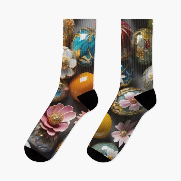 Item preview, 3D Marble Spheres, Balls with floral design, colorful flowers, trendy stylish background designed and sold by HAKKI ARSLAN.