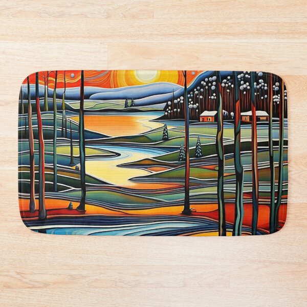 Item preview, Winter day at sunset 6 designed and sold by George Hutton Hunter.