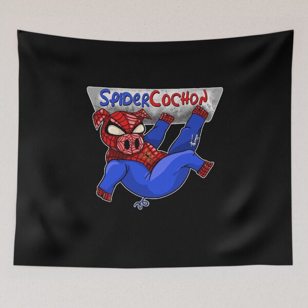 Item preview, spiderpig - text and black background designed and sold by Themys24.