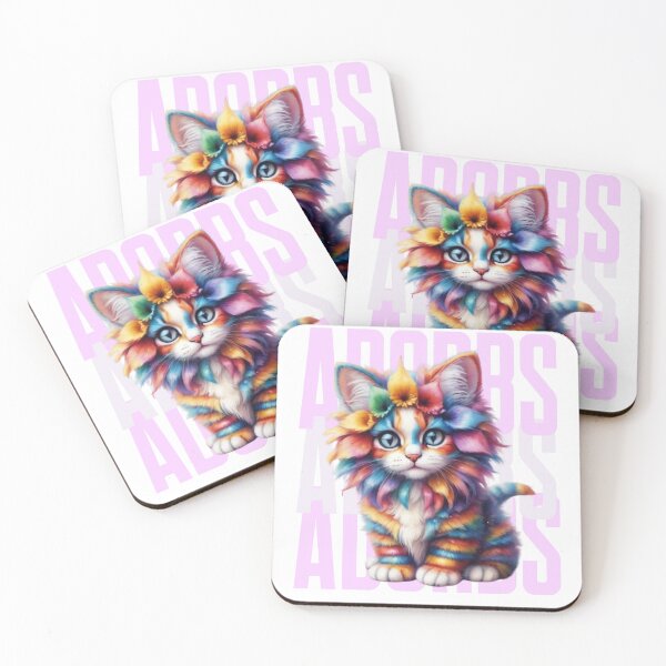 Item preview, Adorbs Precious Pastel Rainbow Kitten in Watercolor Paint designed and sold by EmeraldCauldren.