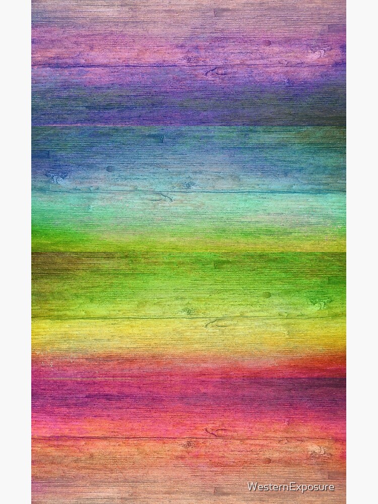 "Rainbow Stained Wood " Photographic Print by WesternExposure Redbubble
