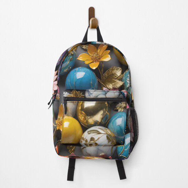Item preview, 3D Marble Spheres, Balls with floral design, colorful flowers, trendy stylish background designed and sold by HAKKI ARSLAN.
