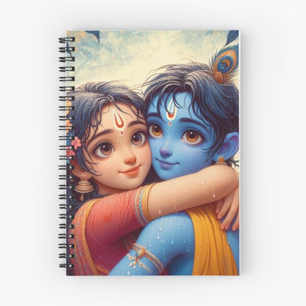 Item preview, Beautiful Radha Krishna Hugging Each Other designed and sold by VrindaArts.