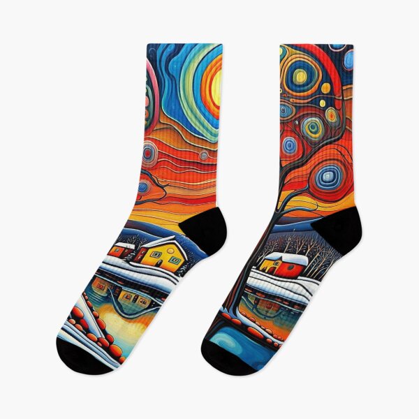 Item preview, Winter day at sunset 15 designed and sold by George Hutton Hunter.