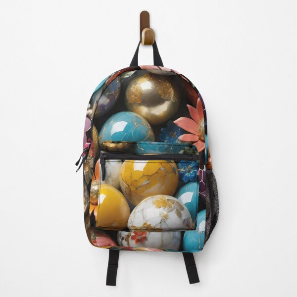 Item preview, 3D Marble Spheres, Balls with floral design, colorful flowers, trendy stylish background designed and sold by HAKKI ARSLAN.
