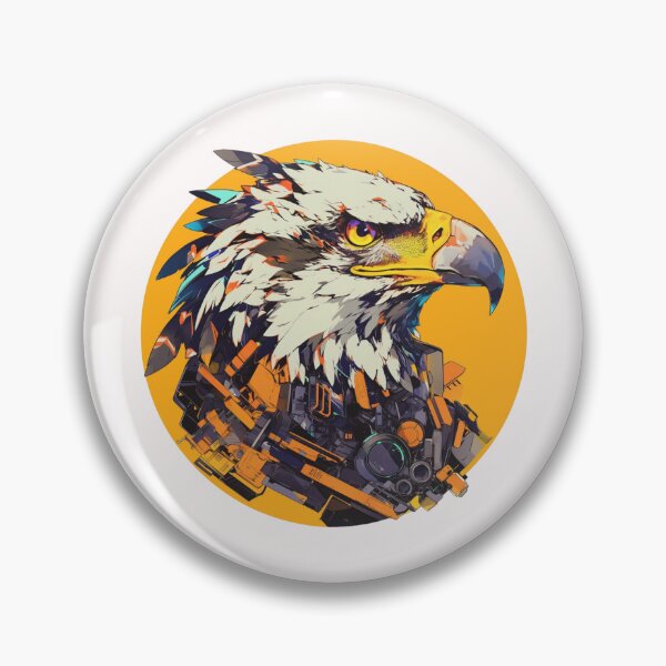 Item preview, Cyber eagle // eagle // Cool Animal // Cyber Animal // Future Animal Art // Animal Warrior // Animal Cute Art // Gaming Aesthetic stickers designed and sold by SMARTKIT  DESIGNAGENCY.