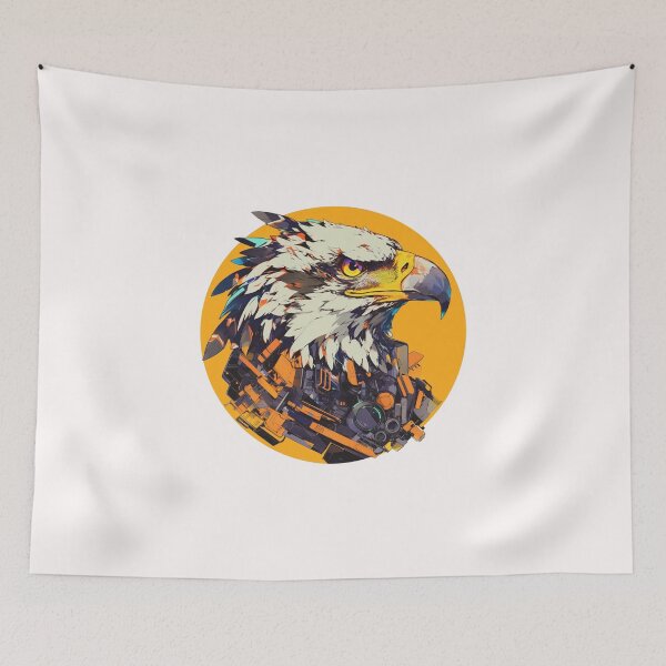 Item preview, Cyber eagle // eagle // Cool Animal // Cyber Animal // Future Animal Art // Animal Warrior // Animal Cute Art // Gaming Aesthetic stickers designed and sold by SMARTKIT  DESIGNAGENCY.