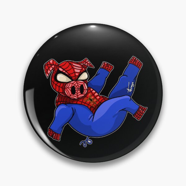 Item preview, Spiderpig - black background designed and sold by Themys24.