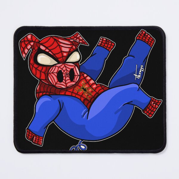 Item preview, Spiderpig - black background designed and sold by Themys24.
