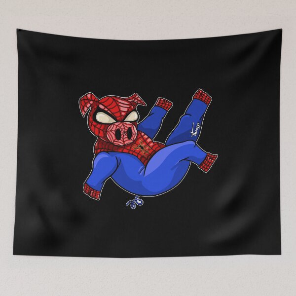 Item preview, Spiderpig - black background designed and sold by Themys24.