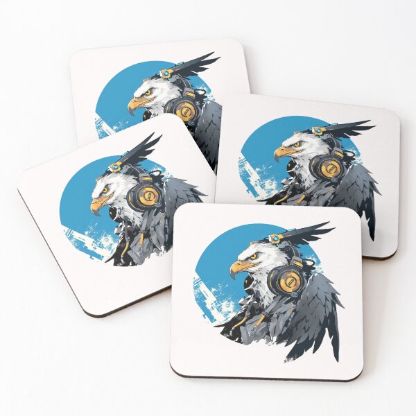 Artikelvorschau, Cyber-Adler // Adler // Cooles Tier // Cyber-Tier // Tierkunst der Zukunft // Tierkrieger // Niedliche Tierkunst // Ästhetische Gaming-Aufkleber entworfen und verkauft von SMARTKIT  DESIGNAGENCY.