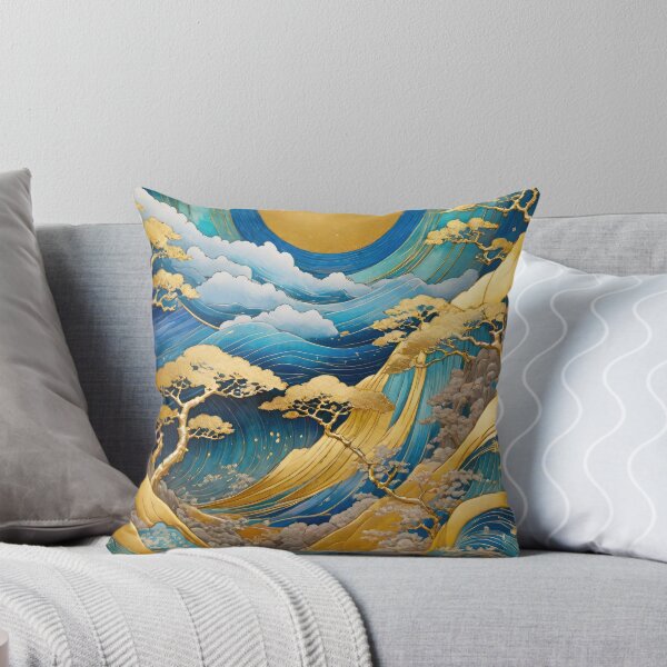 Item preview, Japanese style golden nature landscape background designed and sold by HAKKI ARSLAN.