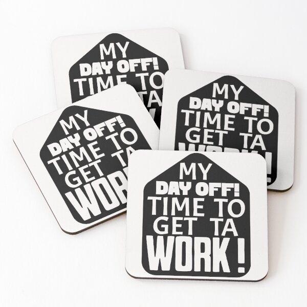 Item preview, Day OFF! Get to WORK! (Black Design) designed and sold by potluck.