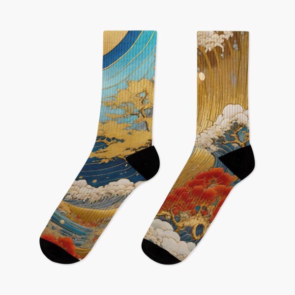 Item preview, Japanese style golden nature landscape background designed and sold by HAKKI ARSLAN.