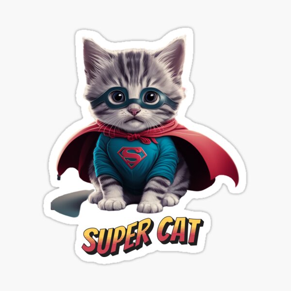 Item preview, Unleash Your Inner Hero with Our Super Cat Design! designed and sold by StyleFused.