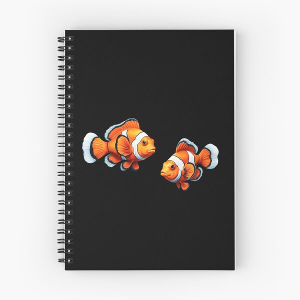 Item preview, Clownfishes swim together. Underwater artwork. Cartoon drawing style designed and sold by Andrey-Myagkov.