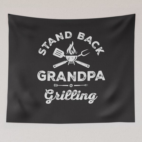 Item preview, Stand Back Grandpa's Grilling BBQ Funny designed and sold by cidolopez.