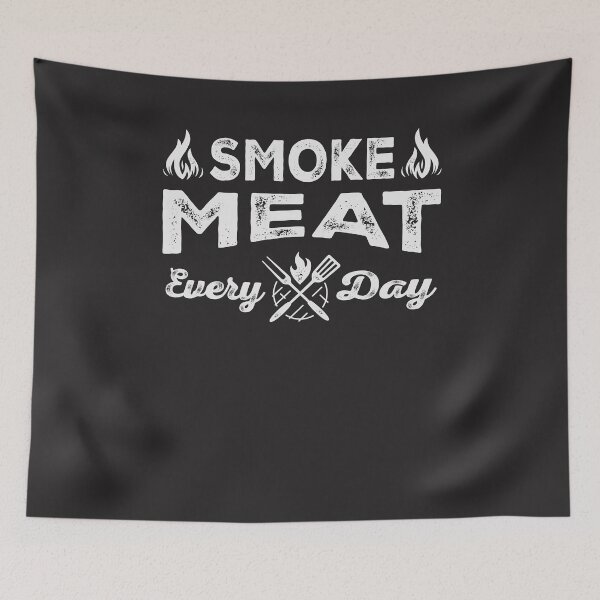 Item preview, Smoke Meat Everyday Funny BBQ Smoker Grilling designed and sold by cidolopez.