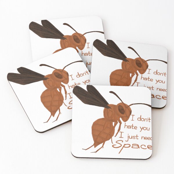 Item preview, Red Paper Wasp Needs Space designed and sold by Tortibee.