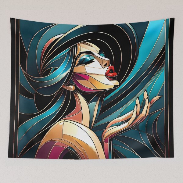 Item preview, AHY LYN MANROE ABSTRACT ART PIANTING RETRO designed and sold by ZulryLifestyles.