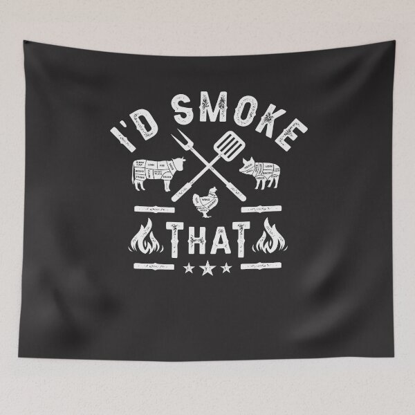 Item preview, BBQ Party Smoker Chef Dad - I'd Smoke That Funny designed and sold by cidolopez.