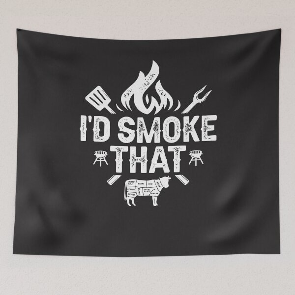 Item preview, Chef Butcher BBQ I'd Smoke That Funny Father's Day designed and sold by cidolopez.