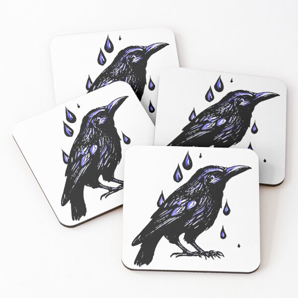 Item preview, Raindrop Crow Blue designed and sold by jdm1981.