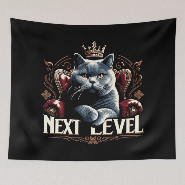 Item preview, BKH British Shorthair Blue Cat Royal Chair Next Level Gift designed and sold by Pineapple-Tree.