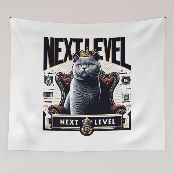 Item preview, BKH British Shorthair Blue Cat Royal Chair Next Level Gift designed and sold by Pineapple-Tree.