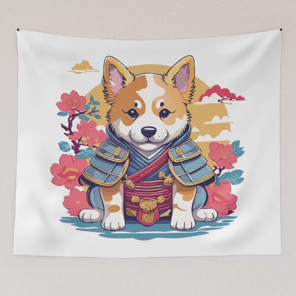 Item preview, Samurai puppy designed and sold by livvestudio.