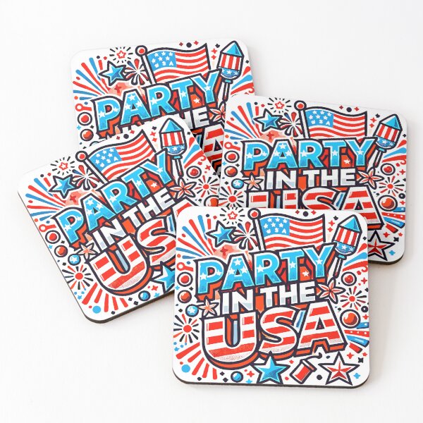 Item preview, Patriotic Party in the USA 4th of July Design designed and sold by ArtfulHunter.