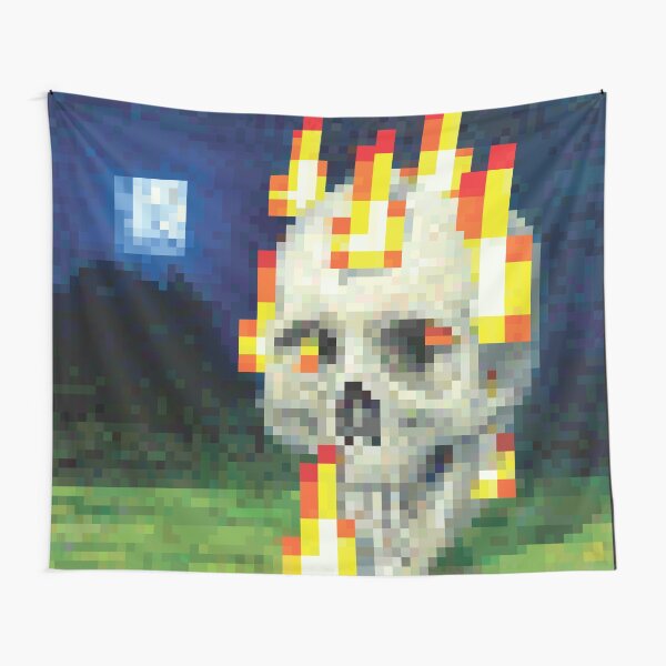 Item preview, Skull in Flames designed and sold by KatsuStore.