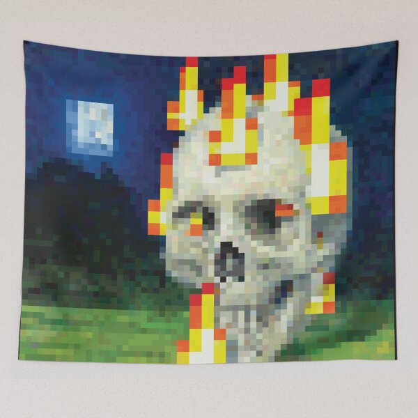Item preview, Skull in Flames designed and sold by KatsuStore.