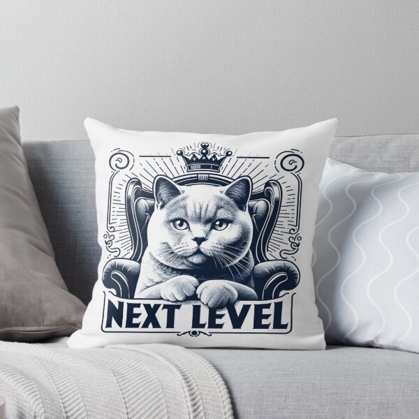 Item preview, BKH British Shorthair Blue Cat Royal Chair Next Level Gift designed and sold by Pineapple-Tree.