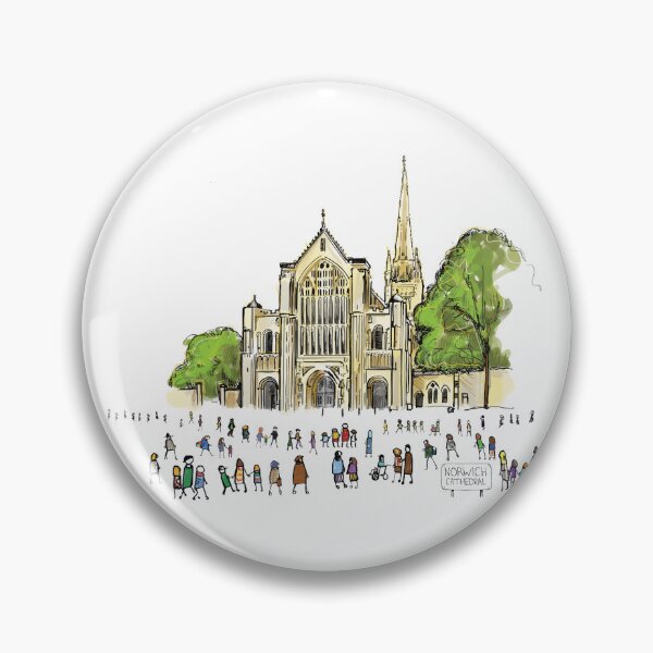 Item preview, Norwich Cathedral, Illustrated Tribute designed and sold by FoleyPottery.