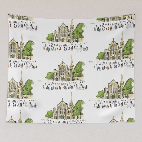 Item preview, Norwich Cathedral, Illustrated Tribute designed and sold by FoleyPottery.
