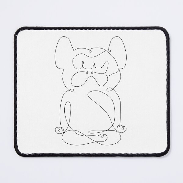 Item preview, One Line Frenchie Yoga Lotus Pose designed and sold by Huebucket.