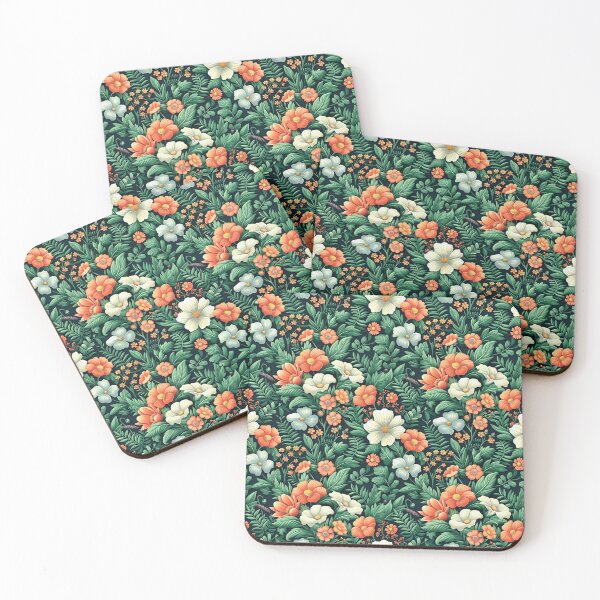 Item preview, Summer Flowers on Black Background designed and sold by emilykang.