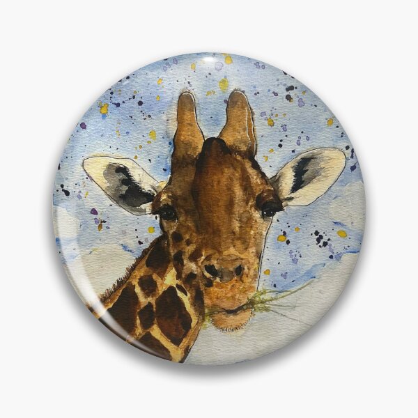 Item preview, Giraffe Eating Watercolor Painting designed and sold by EasyPrints337.