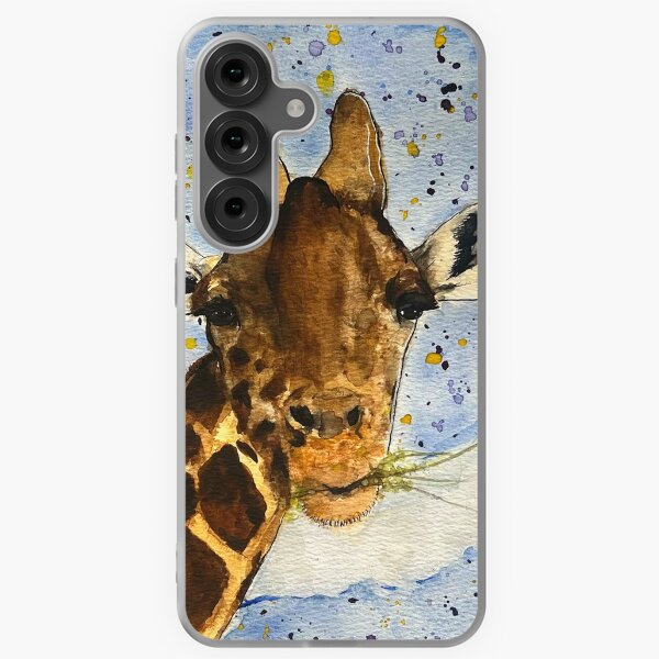 Item preview, Giraffe Eating Watercolor Painting designed and sold by EasyPrints337.