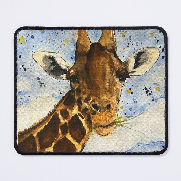 Item preview, Giraffe Eating Watercolor Painting designed and sold by EasyPrints337.