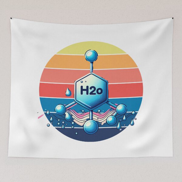 Item preview, Unleash the Science Geek Within: Grab This H2O Molecule T-Shirt designed and sold by StyleFused.