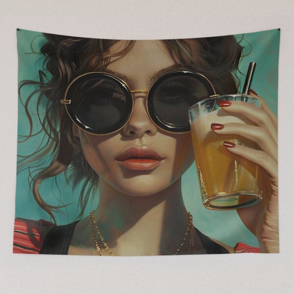 Item preview, Cheryl is a Pretty Woman from The Eighties - Vintage Female Portrait designed and sold by HighlyDeep.