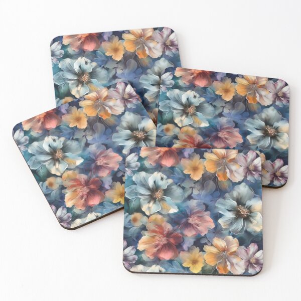 Item preview, seamless oil color flower digital paper designed and sold by Diamondmom2024.