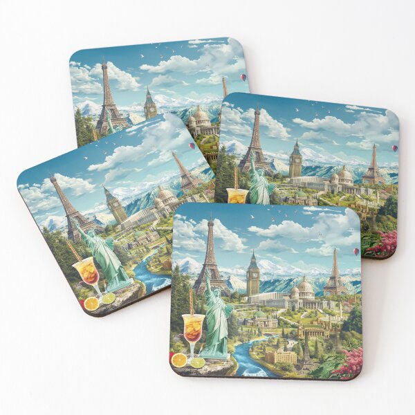 Item preview, The Eiffel Tower, Big Ben, the Statue of Liberty designed and sold by Love-Light-Bite.