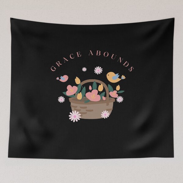 Item preview, Grace Abounds ,Bible Verse ,Christian Gospel Quotes, Inspirational  Christian Woman Design, designed and sold by mattlee20.