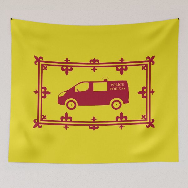 Item preview, Police Van Scottish Royal Banner Flag (bhan poileas bratach rìoghail na h-Alba) designed and sold by JonathanR1994.