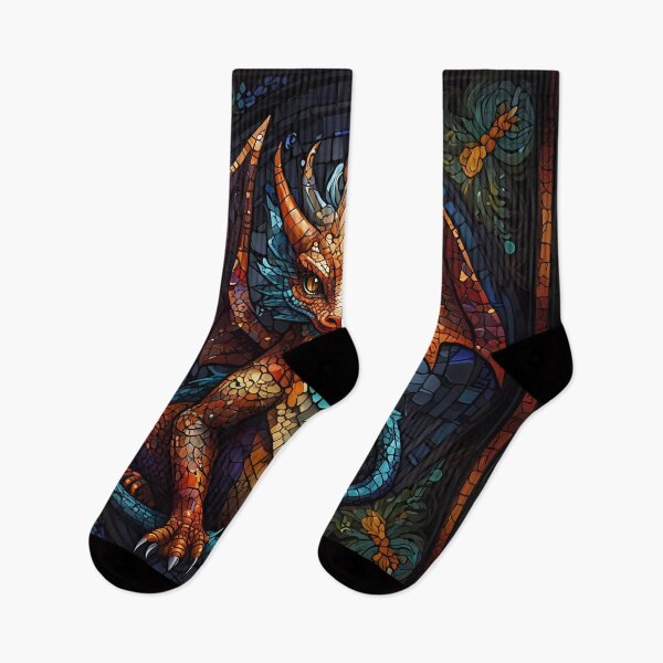 Item preview, Majestic mystical multi colourful dragon designed and sold by FocusedArt.